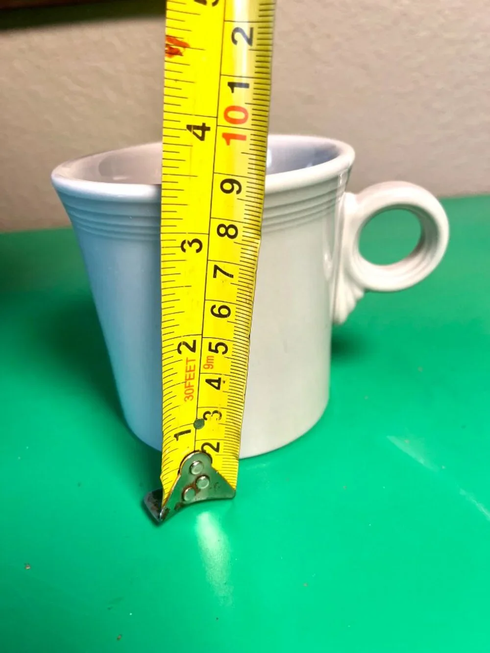 Fiesta Gray Art Deco Ring‑Handle Coffee Mug – Homer Laughlin Vintage Mid-Mod